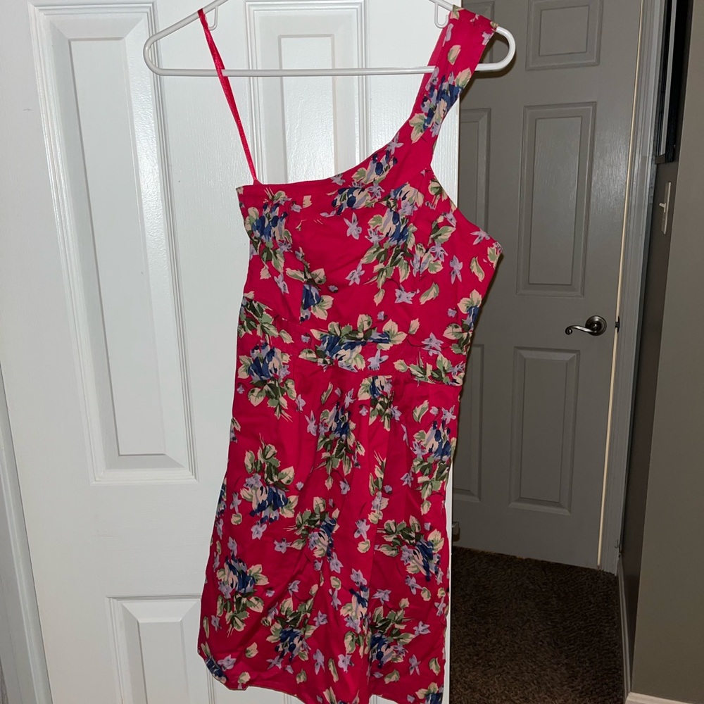 One strap floral summer dress